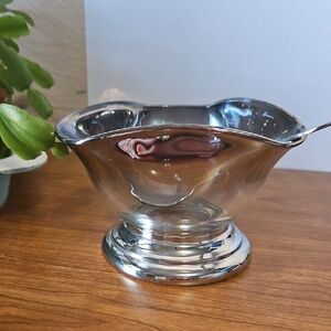 Queens Lusterware Silver Fade Candy Dish